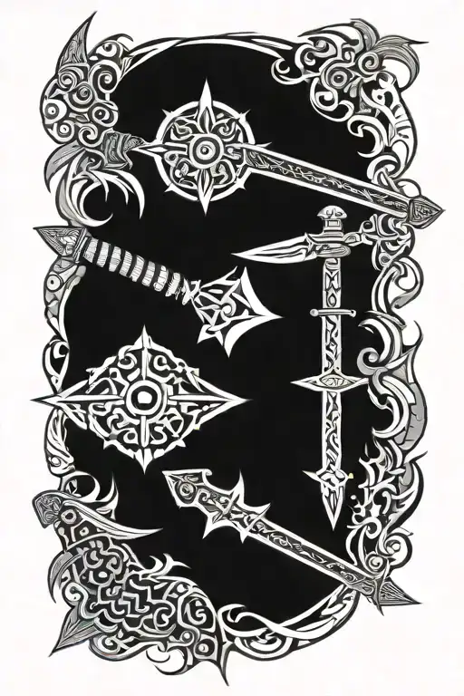 Tribal Sword Surround Designs That Compliment