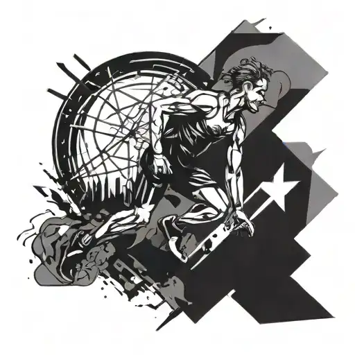 Abstract Representation Of Endurance And Perseverance In Ultra Running