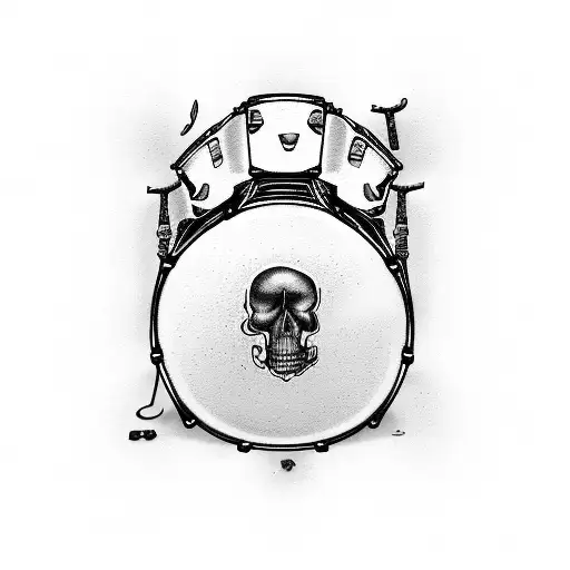 Drums Cigarrettes Alcohol Skulls Music
