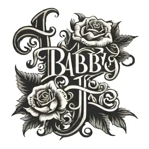 Rip Baby J Written In Calligraphy