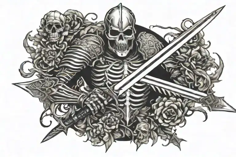 Knight Sword Skeleton War