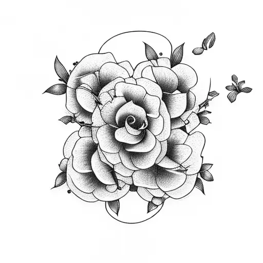 A Delicate Floral Arrangement Intertwined With Words Of Affirmation