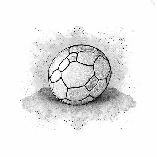 A Football Split In Two