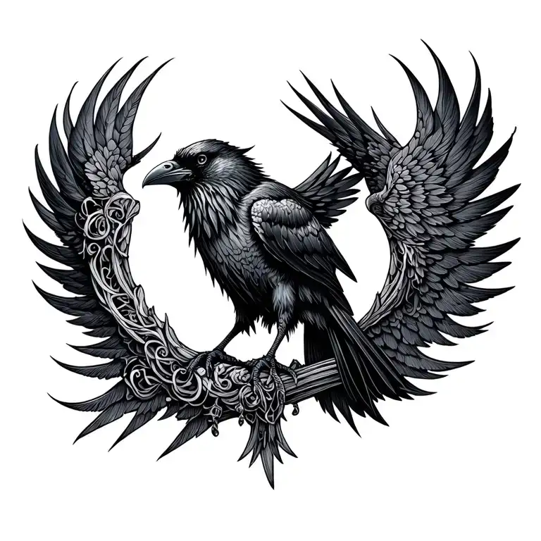 Kolovrat With A Black Raven