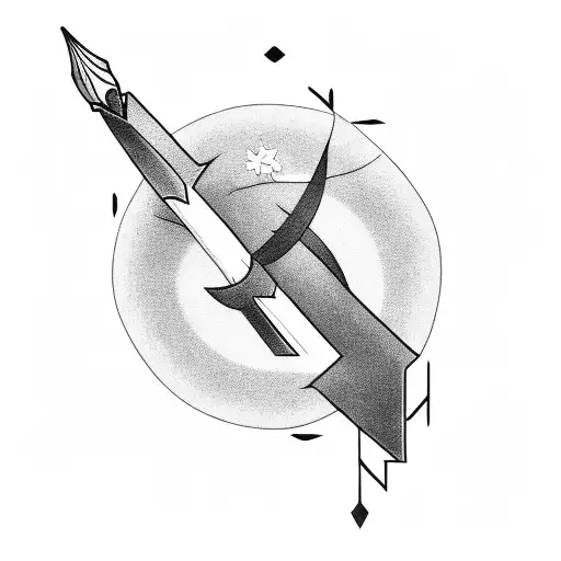 Arrow With The Name Ashley In The Middle