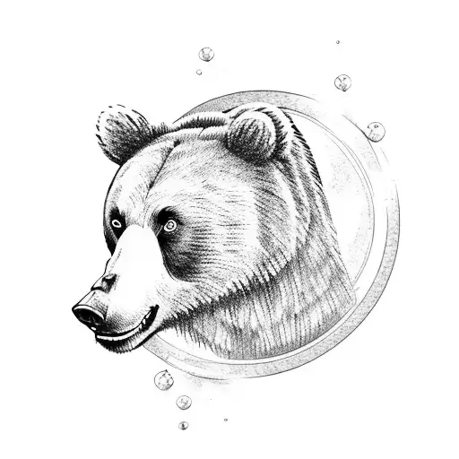 Bear Playing Lacrosse