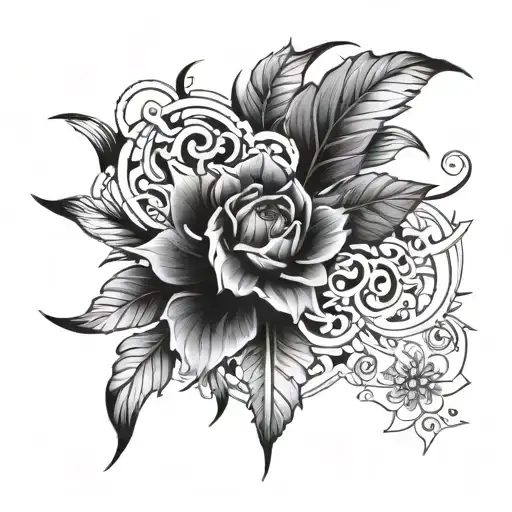 Cover Up From Number 113 Tattoo Design