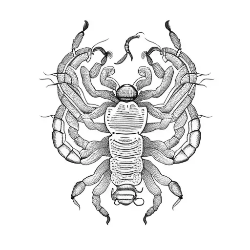 Scorpion Intertwined With Crown