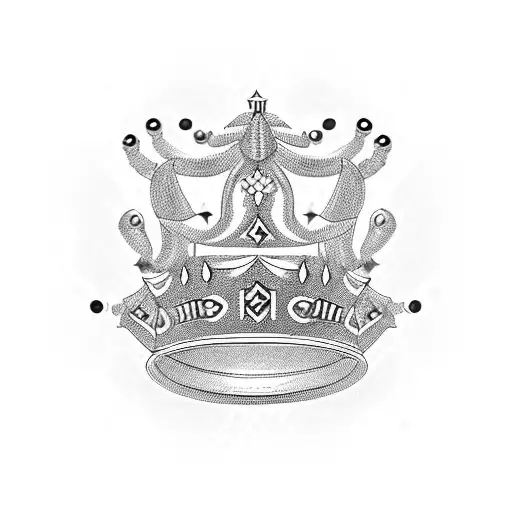 Queen's Crown With Tribal Scorpion