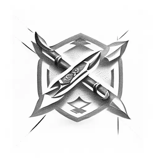 Arrow And Cross Of Jesus