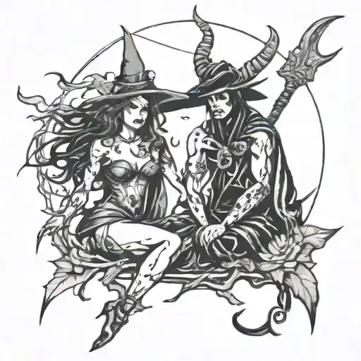 Witch And Satan