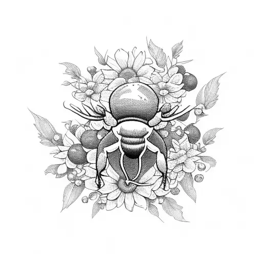 Floral Bumblebee Berries