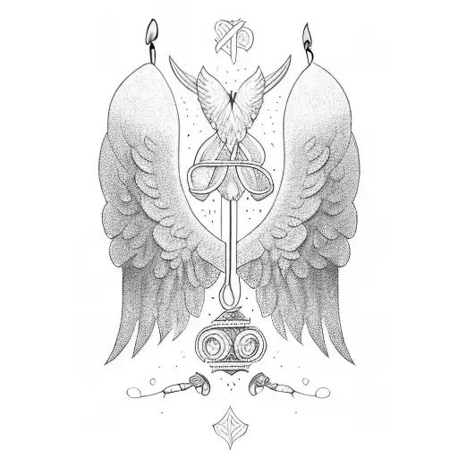 Angel Wings And A Candle