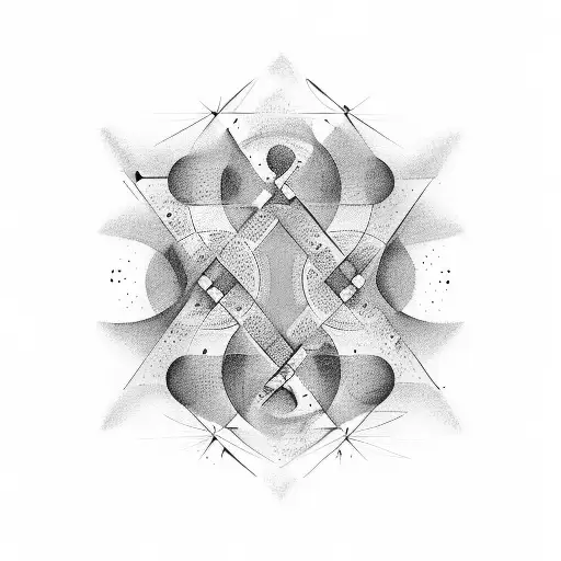 An Abstract Representation Of The Origin Of Symmetry Through Music And Art