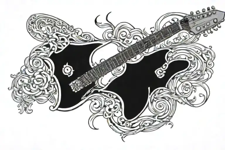 Guitar And Bible Verse