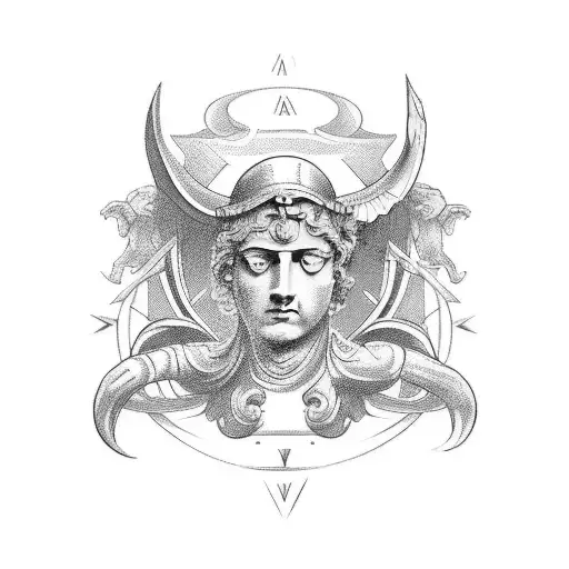 Roman Mythology Half Sleeve For Arm