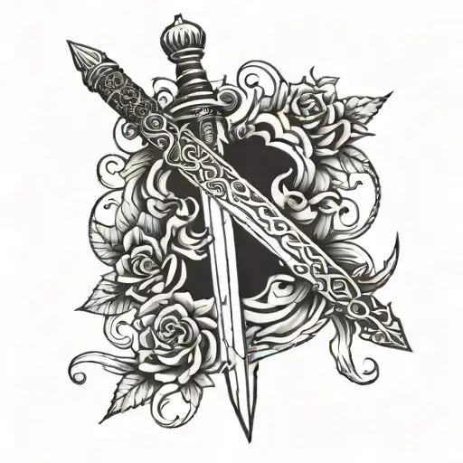 Dagger Sword Wrapped