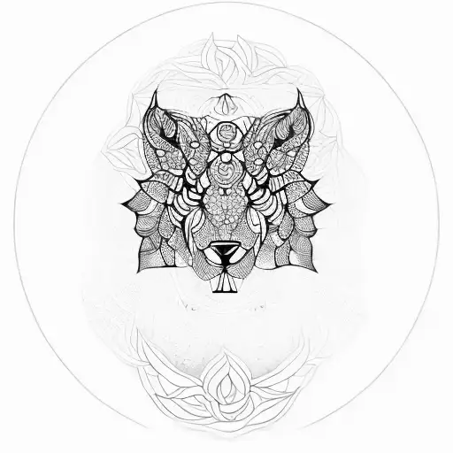 Blackwork Mandala Nature