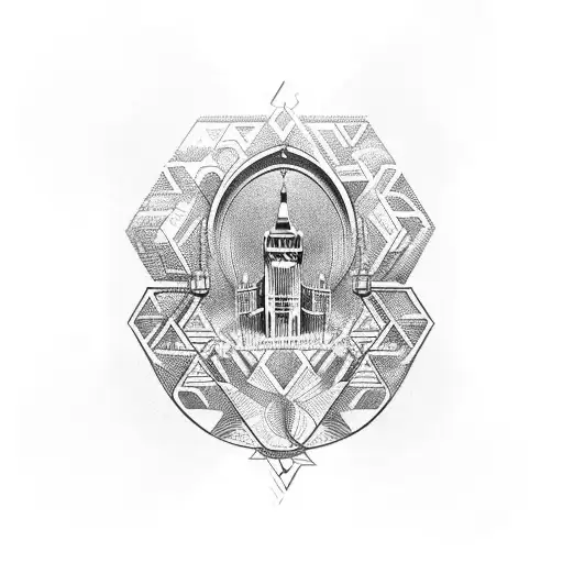 An Abstract Design Featuring A Golden Dollar Sign Intertwined With The Tower Bridge In Sacramento