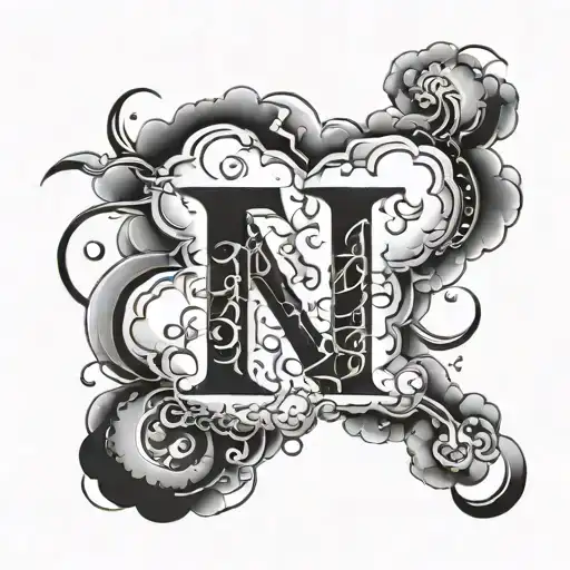 Cloud With Heart Lightning In The Shape Of The Letter F