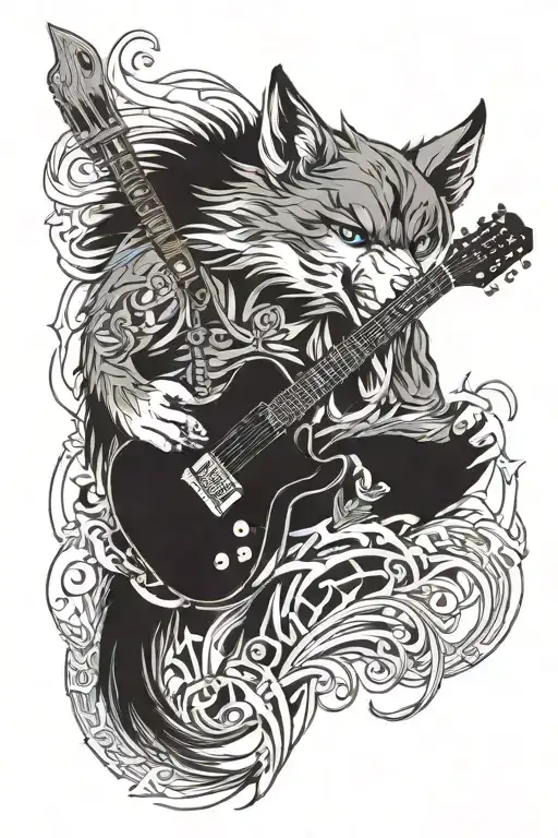 Guitar Weapon Wolf