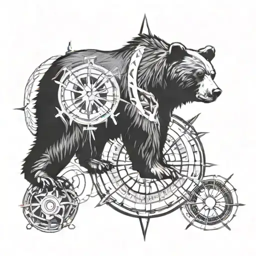Bear And Compass