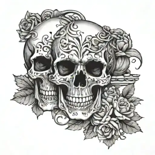 Skull Matching Man And Woman