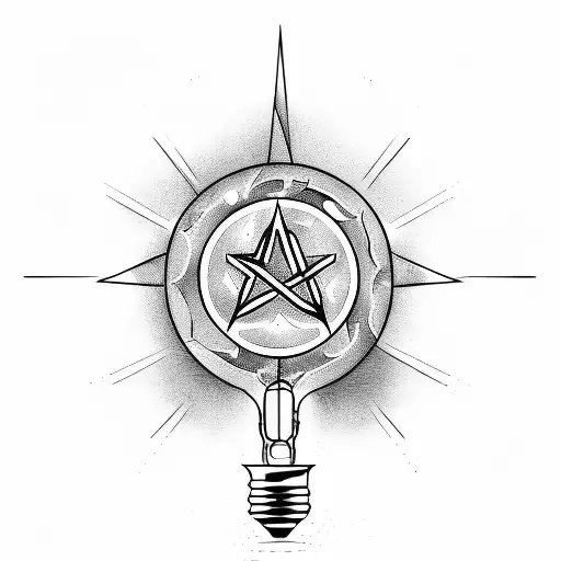 An Open Book With Atheism Symbols And A Light Bulb Shining Above It