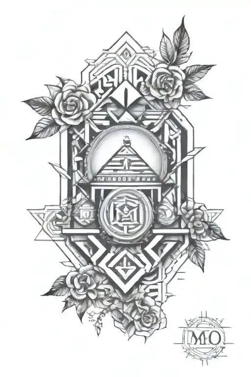 Geometric Metrical Ancient Roman Style