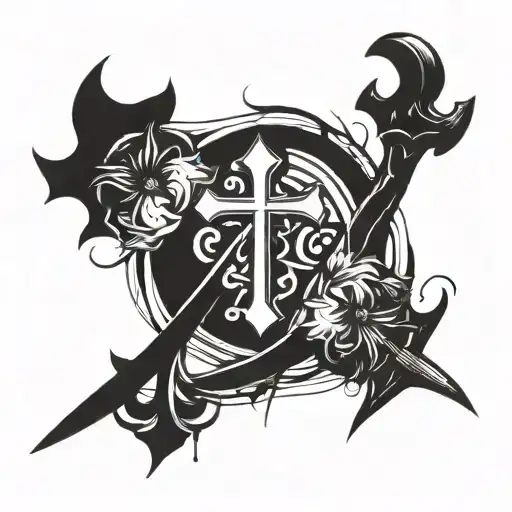 Incorporate Afrikaans Script With A C With A Cross Mix With A Sword To Represent Heritage And Faith