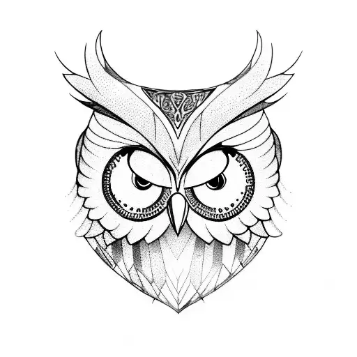 Owl Geometic Lower Sleeve