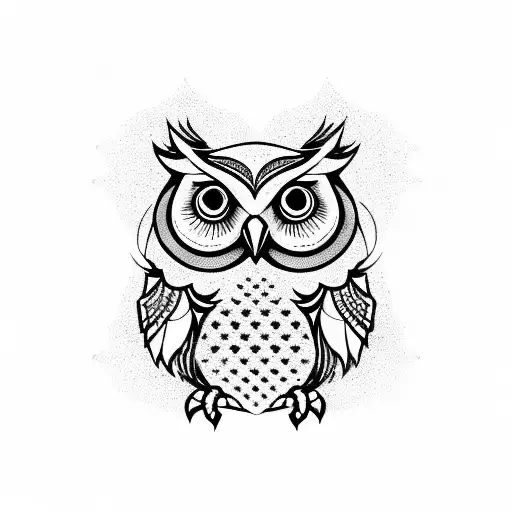 Owl Geometic Lower Sleeve