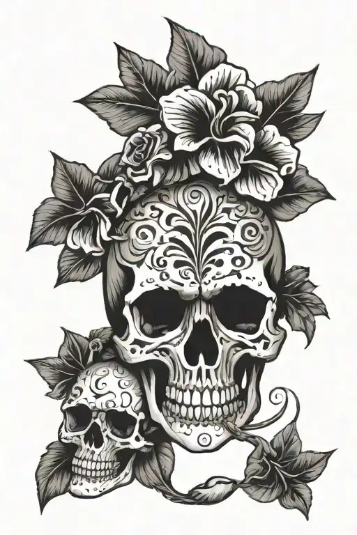 Skull Hawaii Design