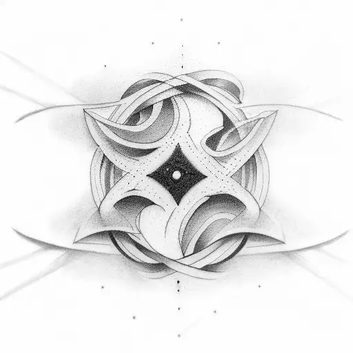 Tatto Having 4004 And 9200 With Infinity Symbol