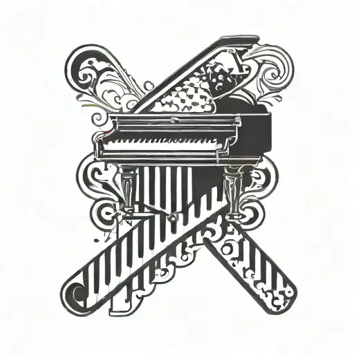 A Piano Key With A Tiny Dog Paw Print On It