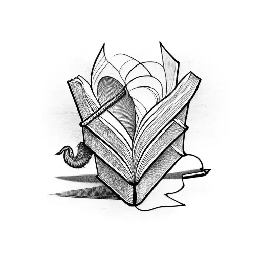 Books With Scroll And Quill Pen