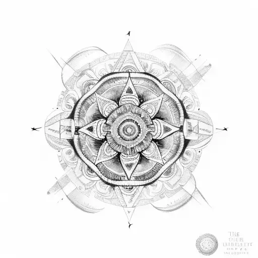 Mandala Infinity Compass