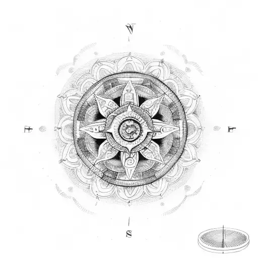 Mandala Infinity Compass