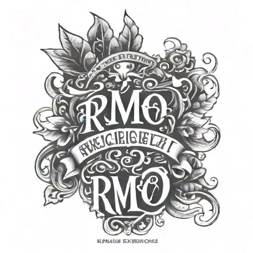 Bold Word That Says Rmo And At The Bottom Like A Slogan Make It Say Rich Mode Only