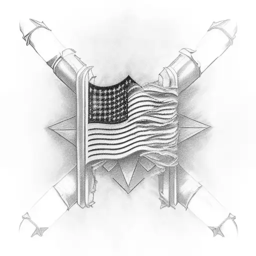 Incorporate A Detailed American Flag Design With A Hidden 1371 Symbol Within It