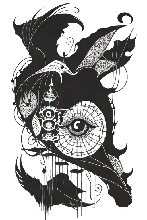 Eyeless Creature With Abstract Details