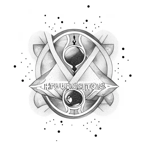 Hourglass With Quote