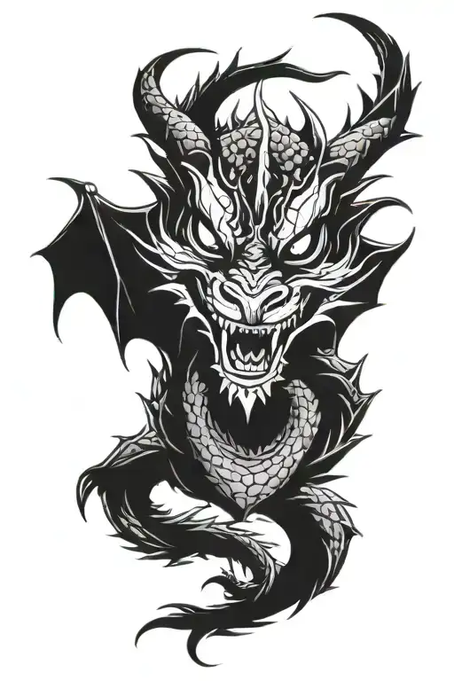 Dragon With Mask