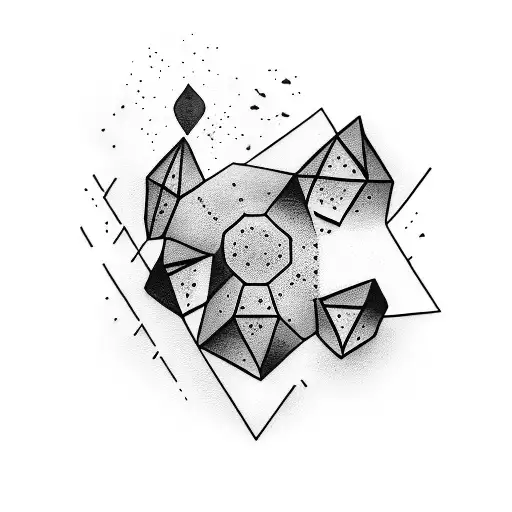 Black Colored Stone Volcano