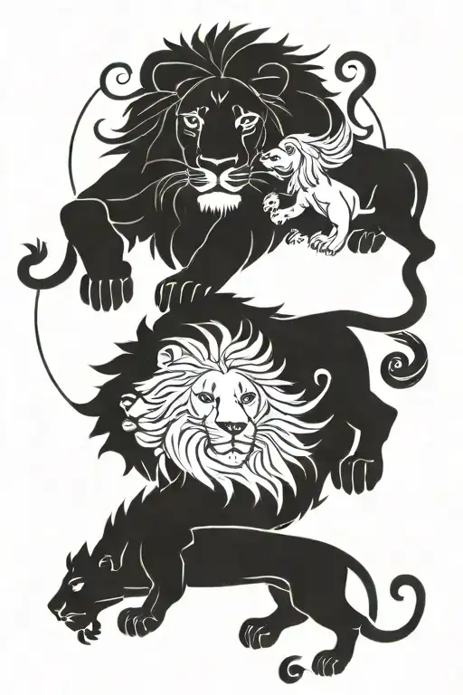 Lion Family And Libra Zodiac