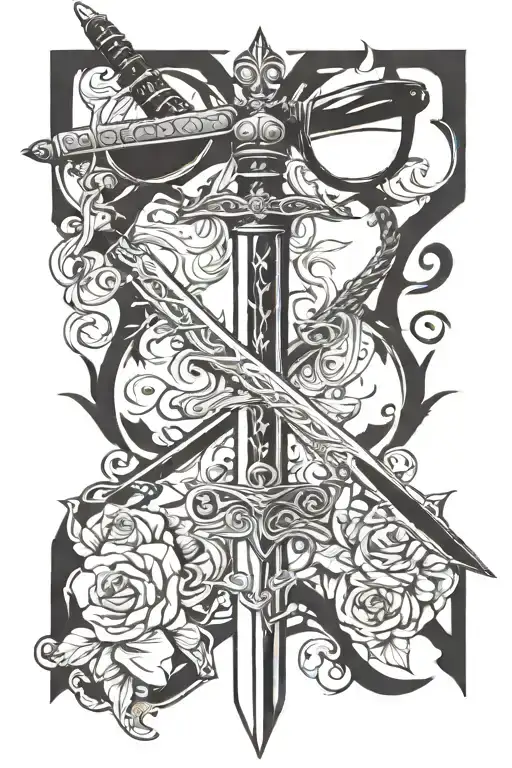 Sword And Glasses Perched