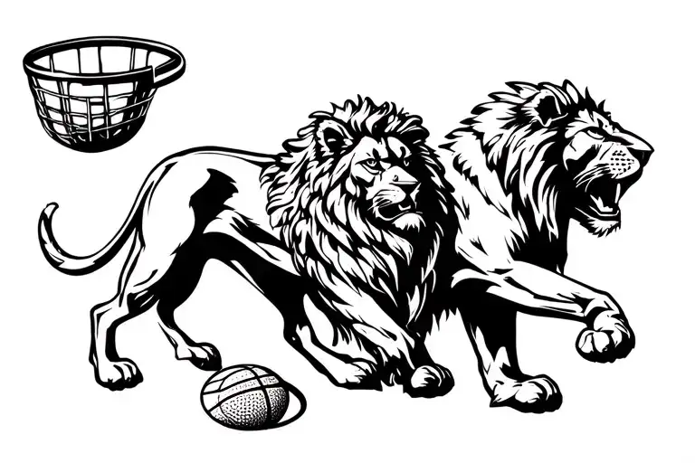 31 Police Basket Ball And Lion