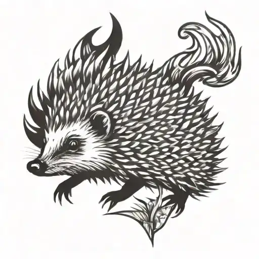 Hedgehog With Fire
