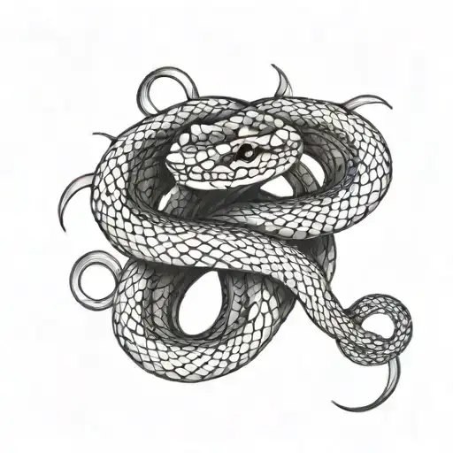 Snake Wrapping Itself