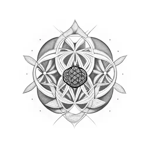Scorpio With Flower Of Life